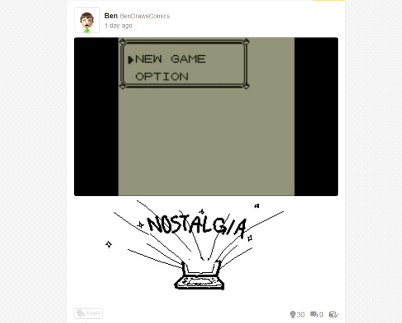 Illustration for article titled Pokémon Red, Blue and Yellow's Miiverse Is Amazing
